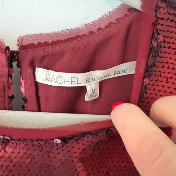 Rachel Rachel Roy Red Sequins Tank Top - Picture 2 of 8